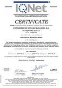 Certificado IQNet14001 CONTAZARA