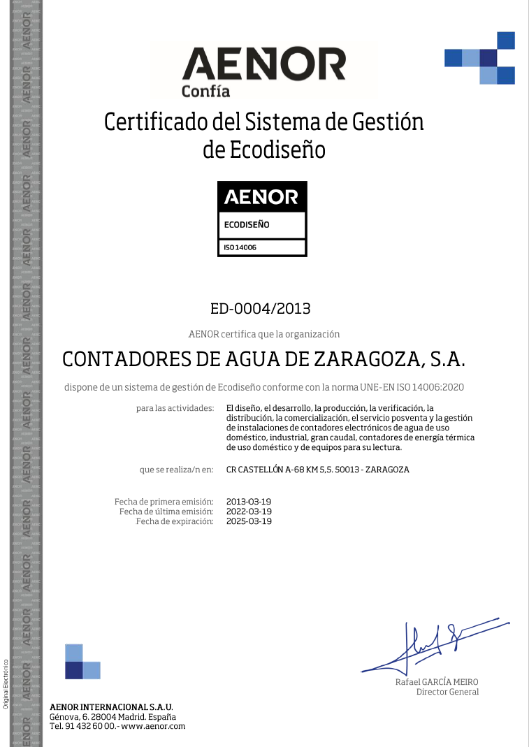 Certificacdo ISO 14006 CONTAZARA
